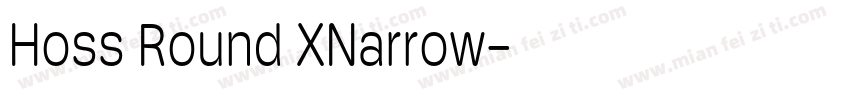 Hoss Round XNarrow字体转换